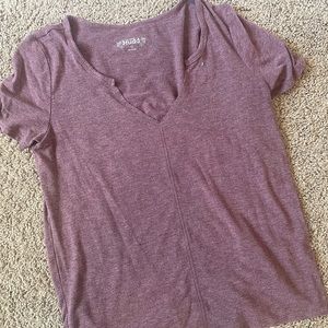 Miss v-neck purple tshirt